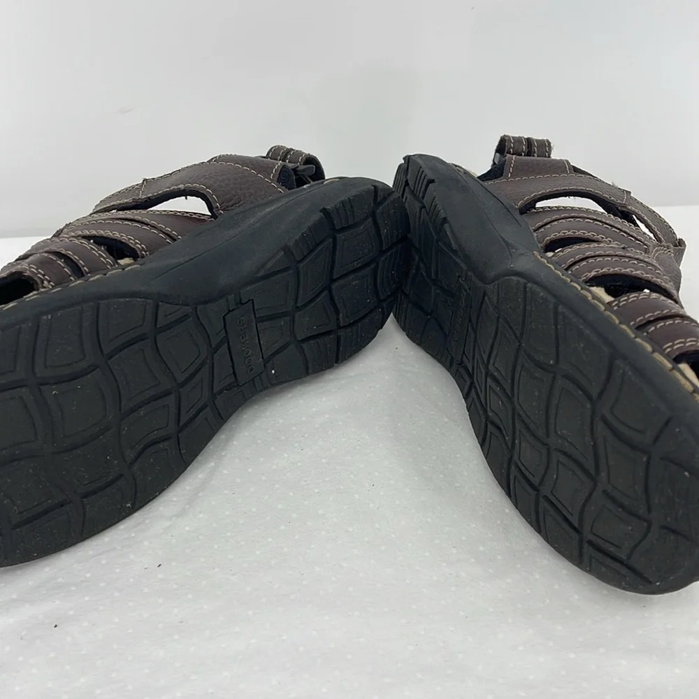 DOCKERS SIZE 8M Men's Brown Leather Sandals